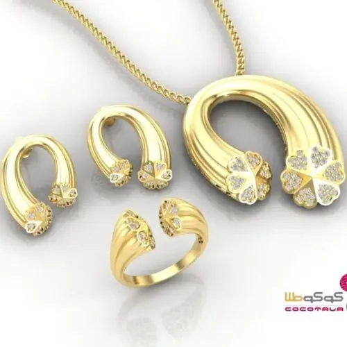 سرویس طلا طرح نعلی