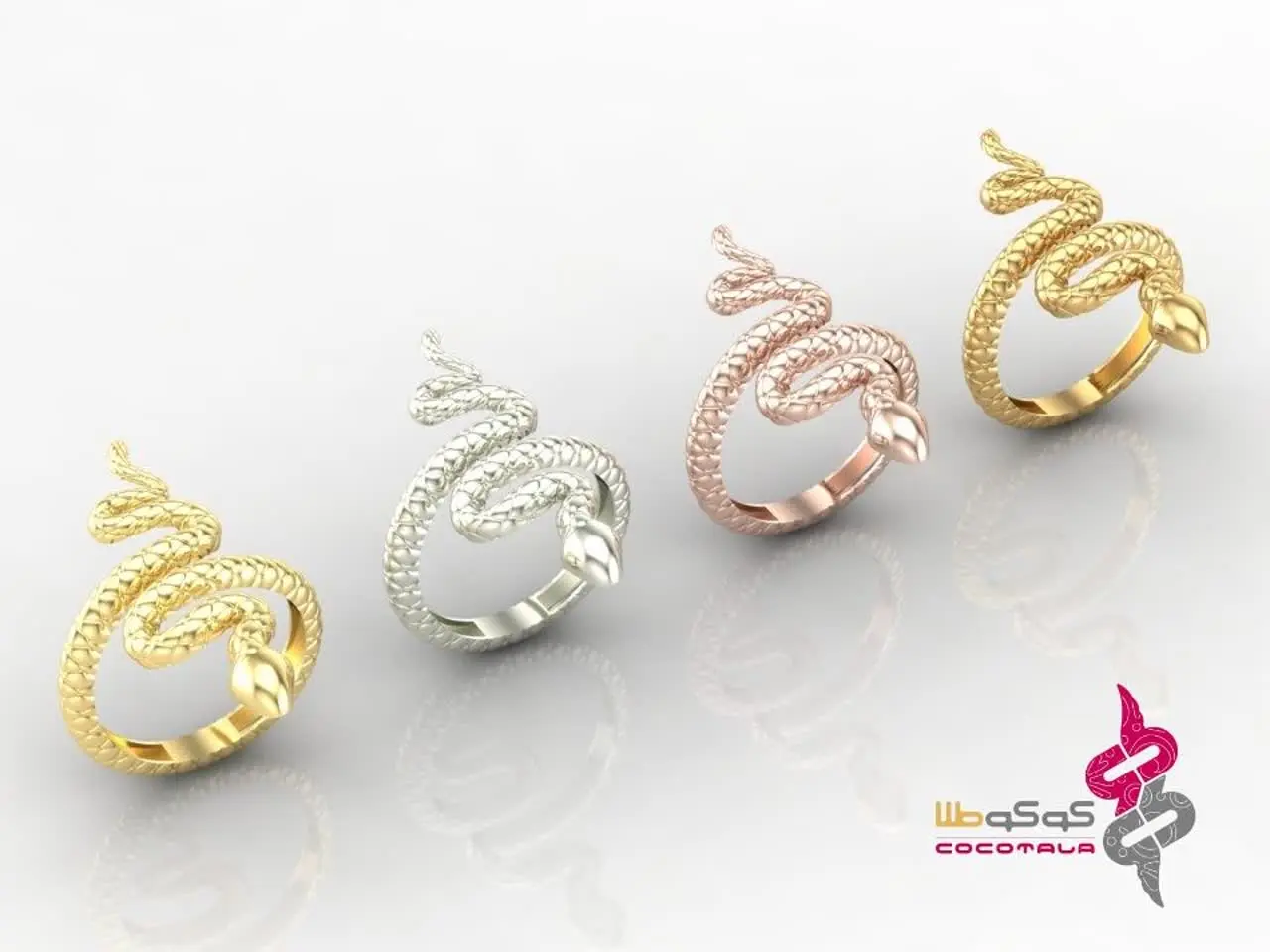 RING GOLD SNAKE انگشتر طلا خاص