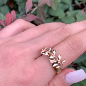 انگشتر طلا طرح خوشه