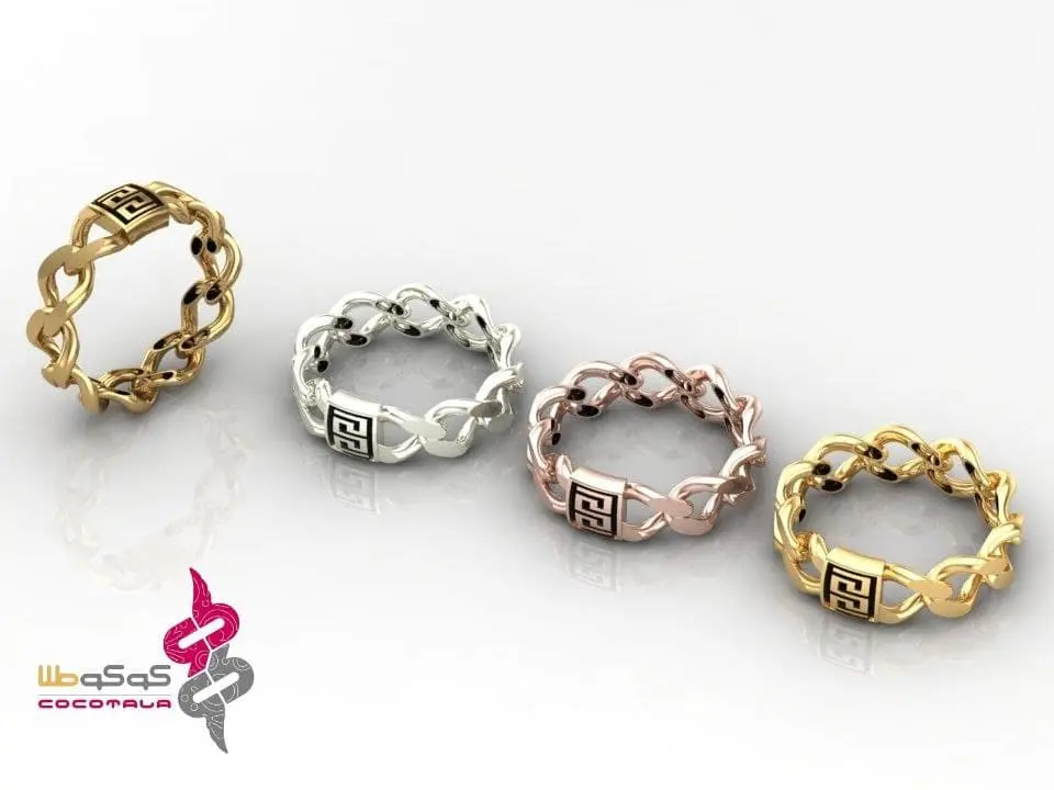 R GOLD COCO انگشتر طلا زنانه