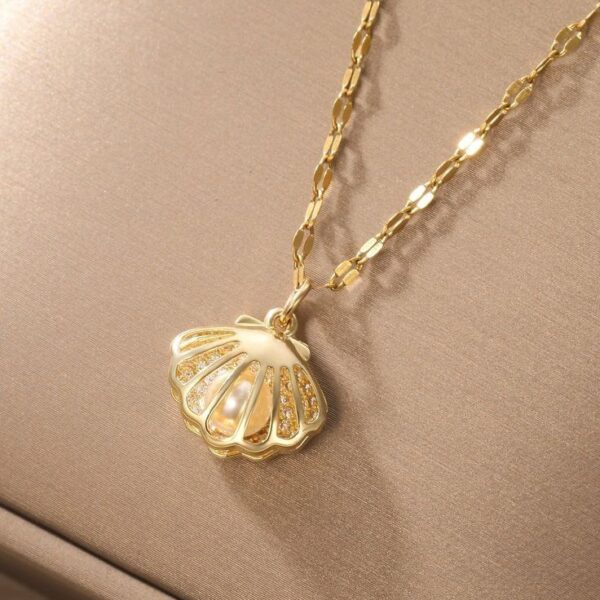 پلاک طلا صدف