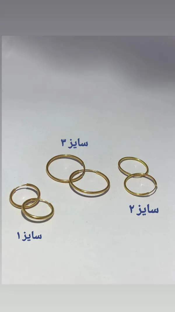 گوشواره حلقه ای طلا