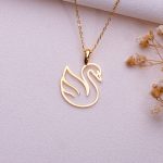 آویز طلا قو