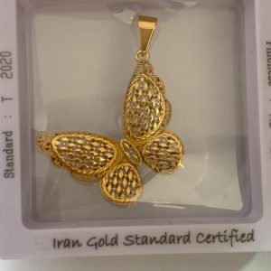 پلاک طلا پروانه جاوید