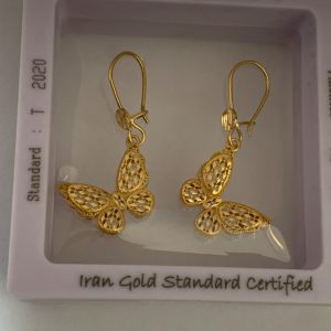 گوشواره طلا پروانه جاوید