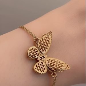 دستبند طلا پروانه جاوید